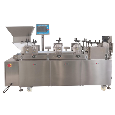 좋은 가격 카라멜 누가트 초콜릿 바 모양 절단 기계 P320 300mm 벨트 PLC 온라인으로